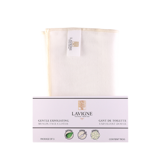 AVRA FACIAL TOOLS & ACCESSORIES - Muslin Exfoliating Cloths (3 pack)