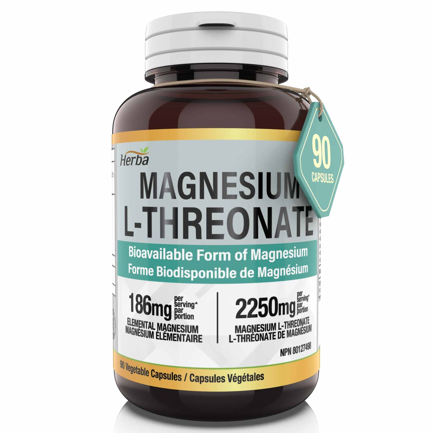 Herba  Magnesium L-Threonate 62mg - 90 Capsules