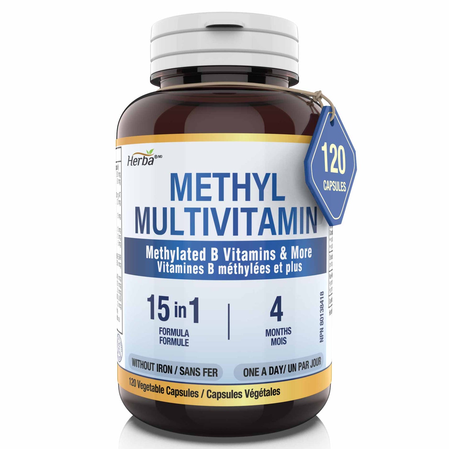 Herba  Methyl Multivitamin 652mg - 120 Capsules