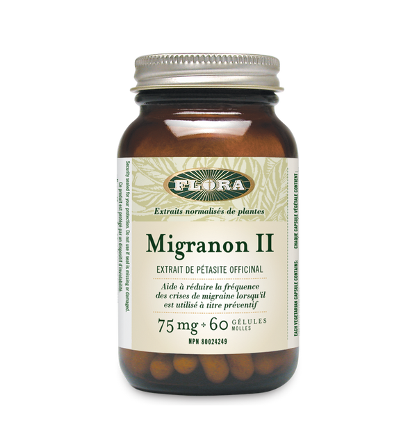 Flora   Migranon® II Petadolex® Butterbur root extract 75 mg 60 caps