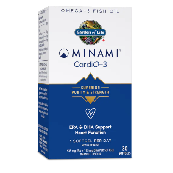 MINAMI NUTRITION - CardiO-3® 90% Omega-3 30 softgels