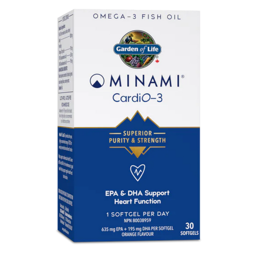 MINAMI NUTRITION - CardiO-3® 90% Omega-3 30 softgels