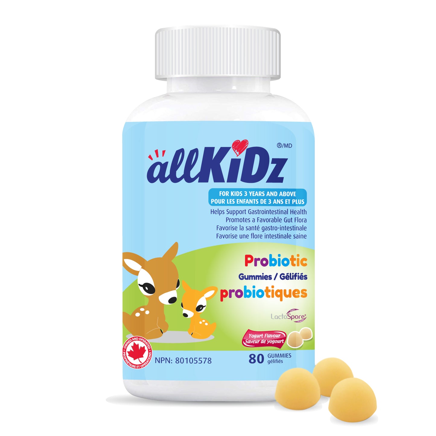 ALLKIDZ   Probiotic Gummies  80 Gummies