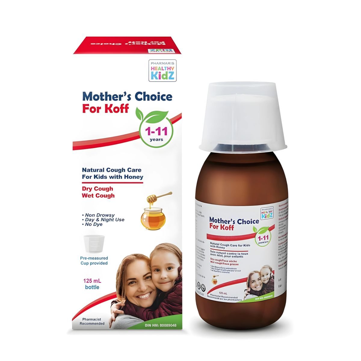 MOTHERS CHOICE FOR KOFF 1-11YR HONEY 60ML SYRUP