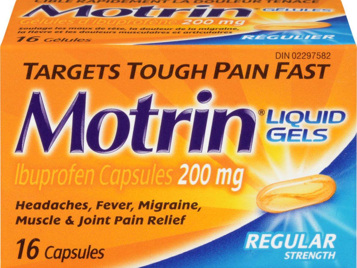 MOTRIN IBUPROFEN LIQ GEL 200MG 16 CAPSULE