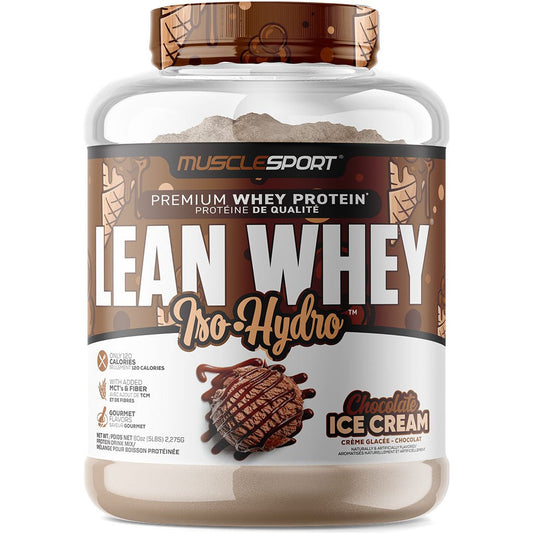 MUSCLE SPORT LEAN WHEY CHOCOLATE ICE CREAM 5lbs