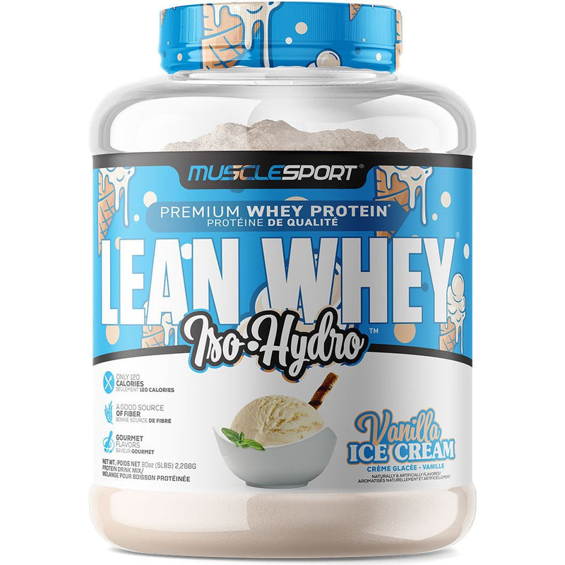 MUSCLE SPORT LEAN WHEY VANILLA ICE CREAM 5lbs