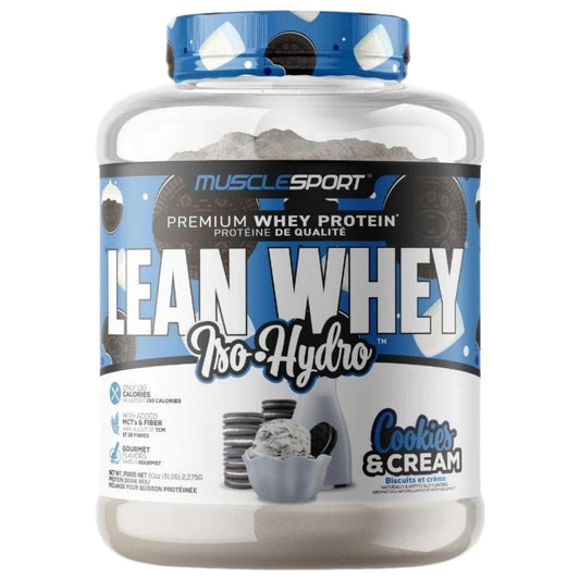 MUSCLE SPORT LEAN WHEY COOKIES & CREAM 5lbs