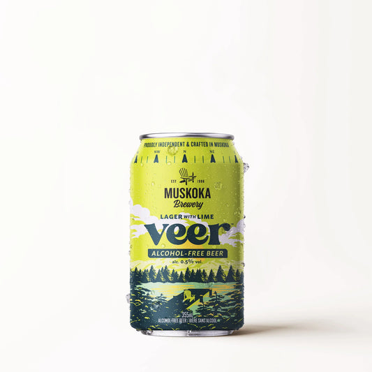 MUSKOKA BREWERY -  Veer Lager with Lime (vegan)    4pk