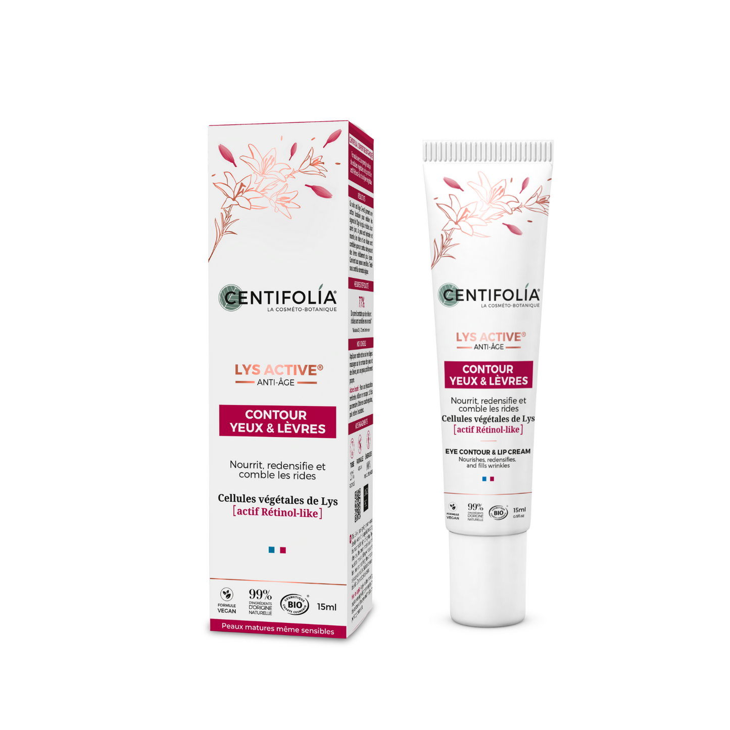 Centifolia - Eye contour & lip cream Lys Active - 15 mL