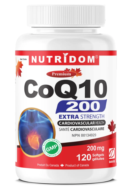 NUTRIDOM®    CoQ10 200mg 120 Softgels