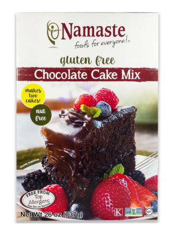 NAMASTE FOODS    Mixes Gluten Free    NAMASTE FOODS    Mixes Gluten Free    Chocolate Cake Mix 737g