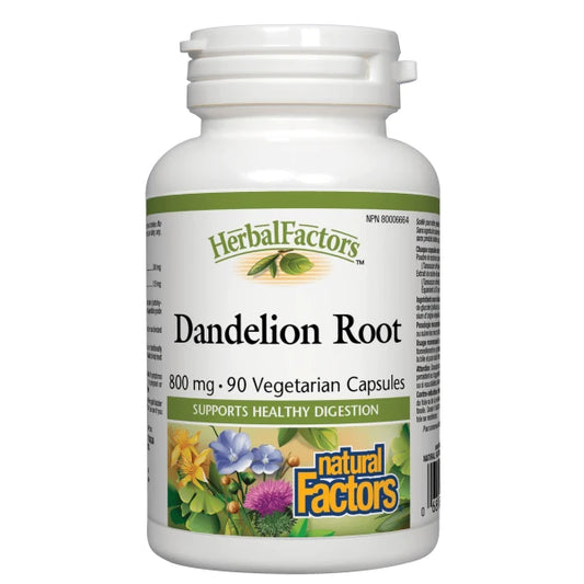 Natural Factors   Dandelion Root, HerbalFactors®   90 vcapsvcaps