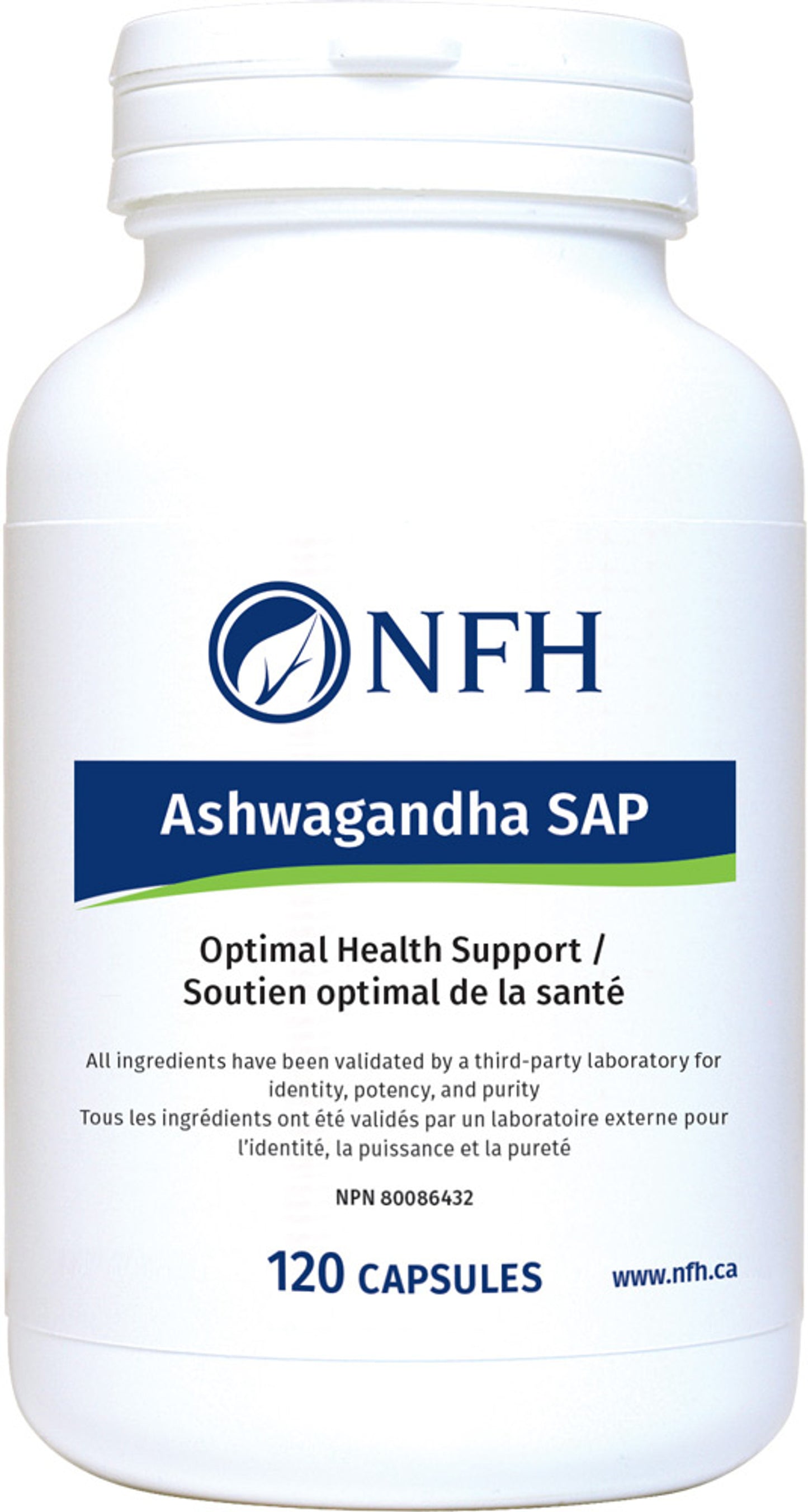 Ashwagandha SAP (500 mg ashwagandha root extract/capsule) 120 capsules -
