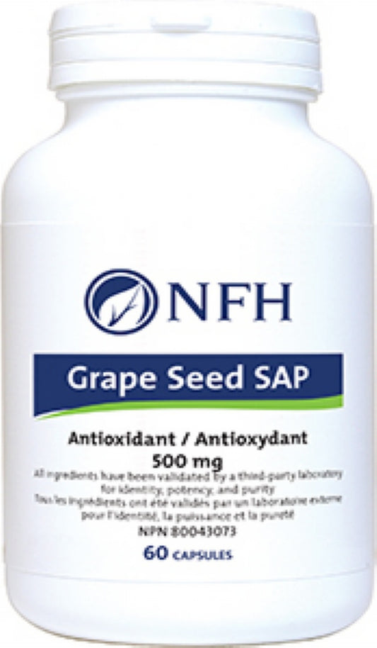 Grape Seed SAP (500 mg grape seed extract/capsule) 60 capsules -