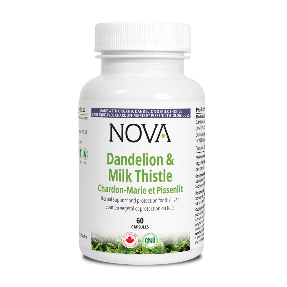 NOVA Organics - Dandelion & Milk Thistle - 60 capsules