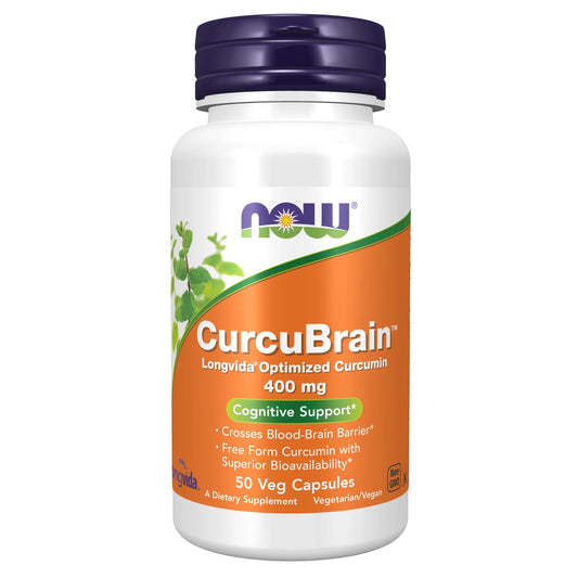 NOW    CurcuBrain™ Longvida® 400mg 50vcap