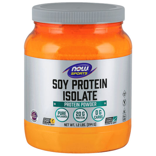 NOW    Soy Isolate, Non-GMO, Pure, Unflavoured 544g