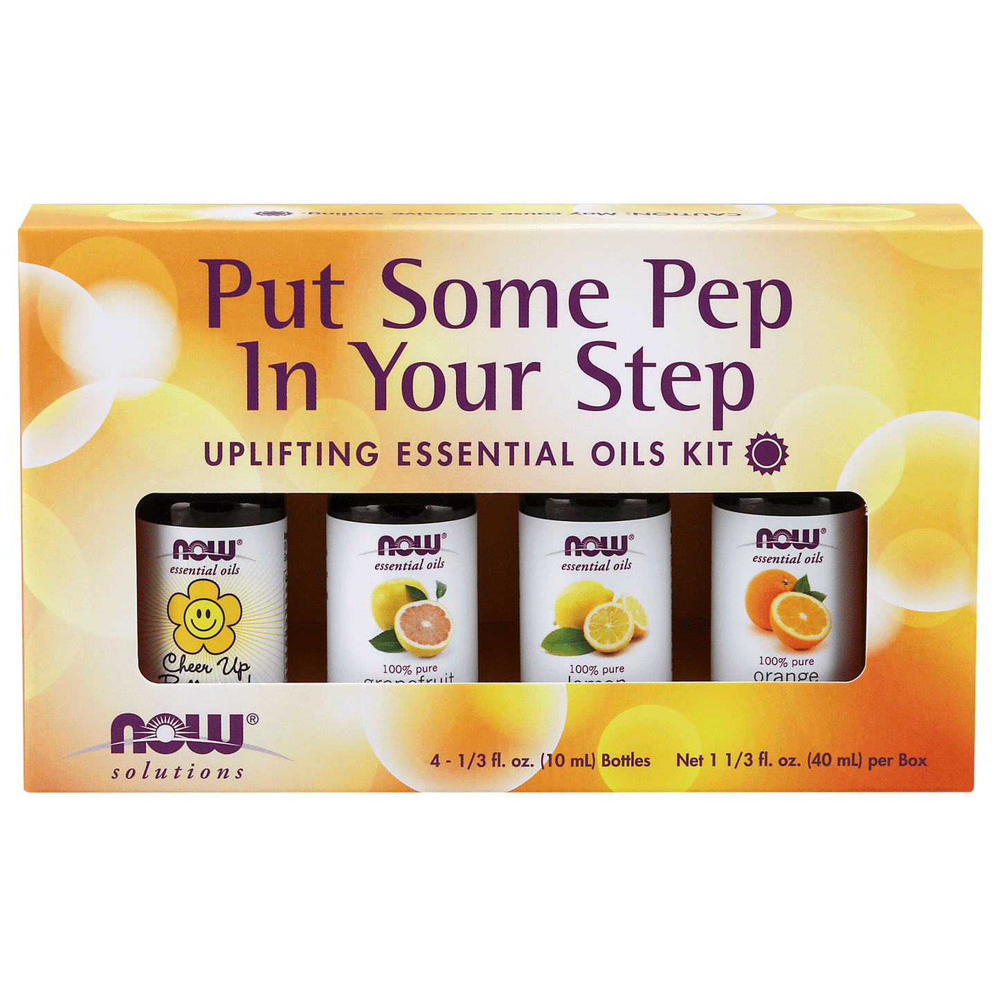 NOW    Pep In Your Step EO Kit 4*10mL