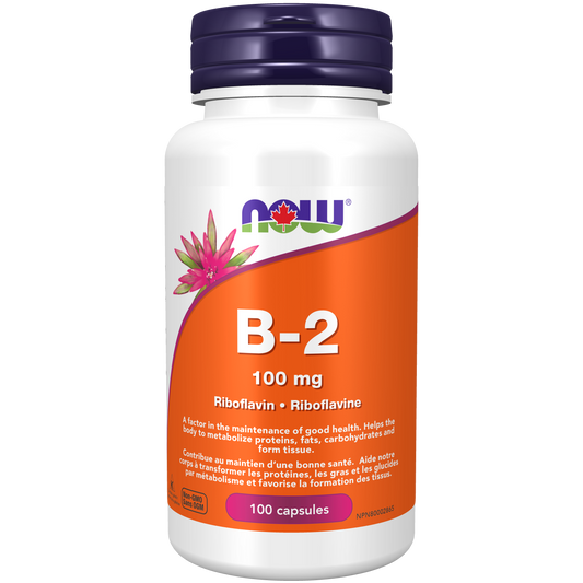 NOW - NOW   B2 100mg Riboflavin   100MG       100CAPS