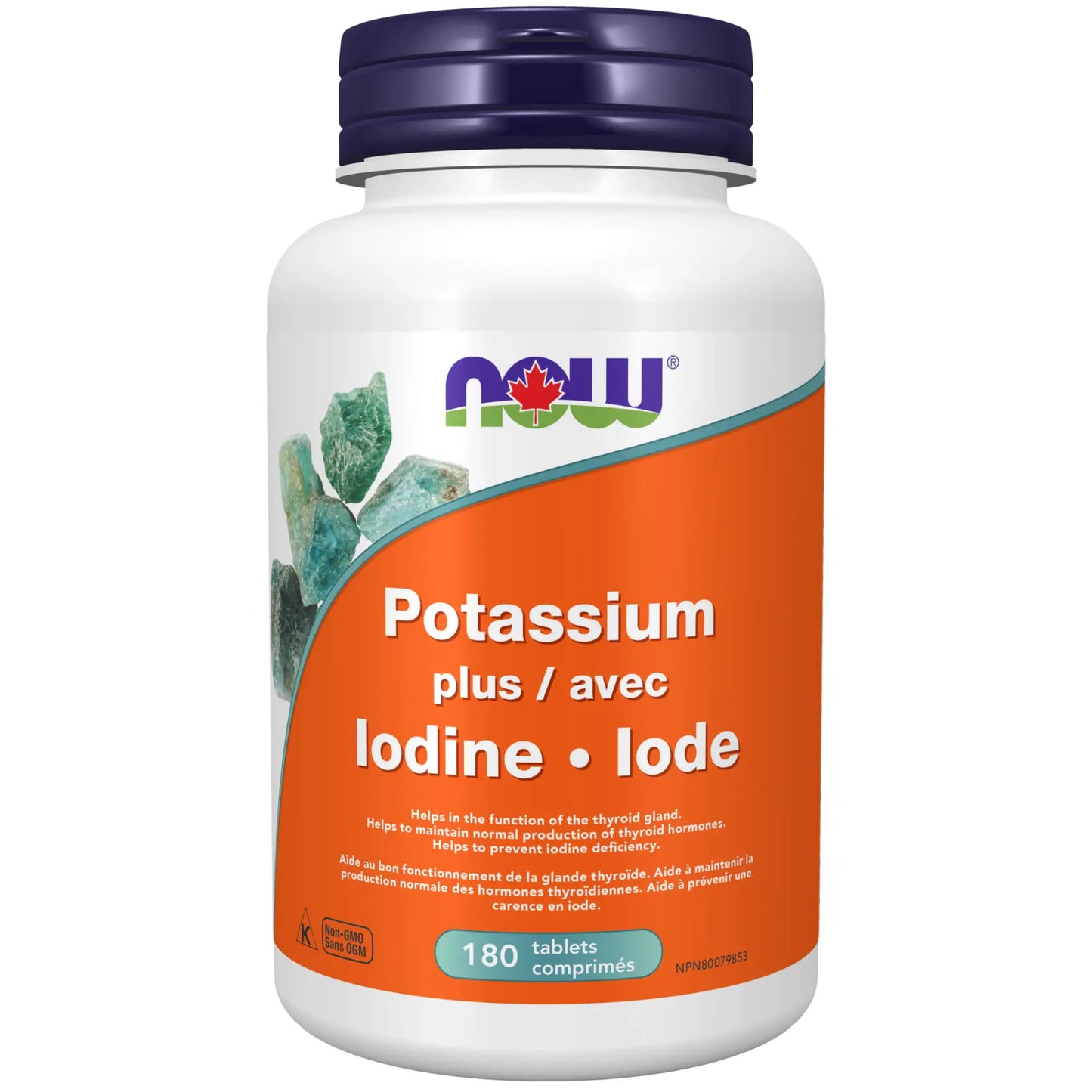 NOW    Potassium+Iodine 225mcg 180tab