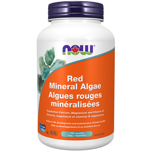 NOW    Red Mineral Algae (Vegetarian/Vegan) 180vcap