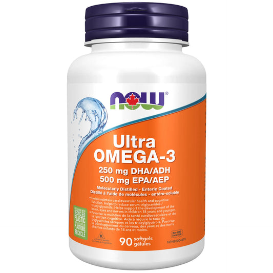 NOW    Ultra Omega-3 1000mg (500EPA / 250DHA) 90gel