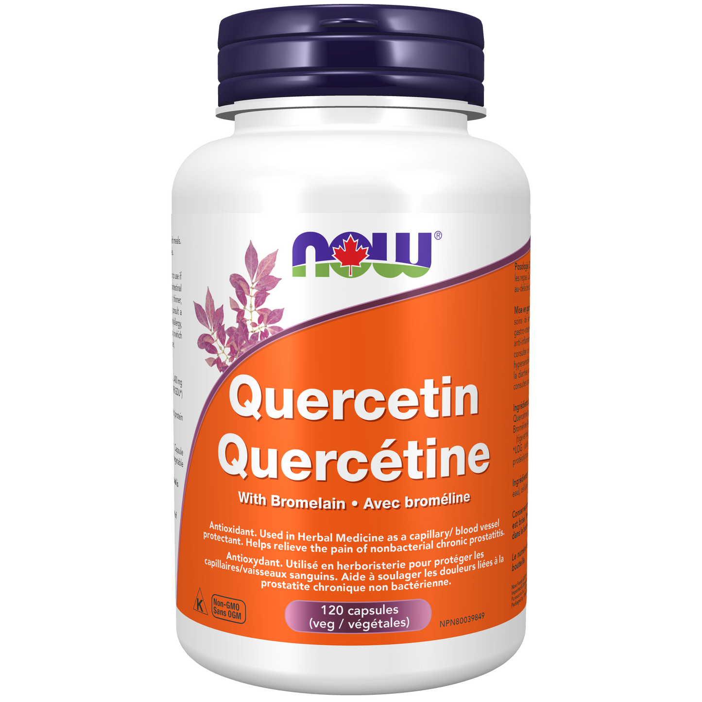 NOW    Quercetin with Bromelain 120vcap