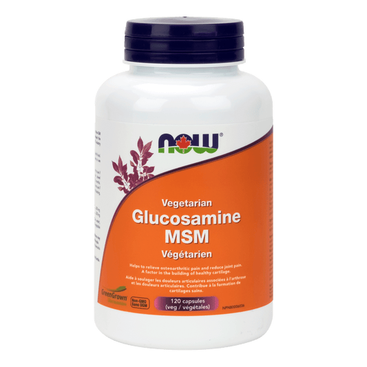 NOW    Vegetarian Glucosamine & MSM (500 / 333) 120vcap