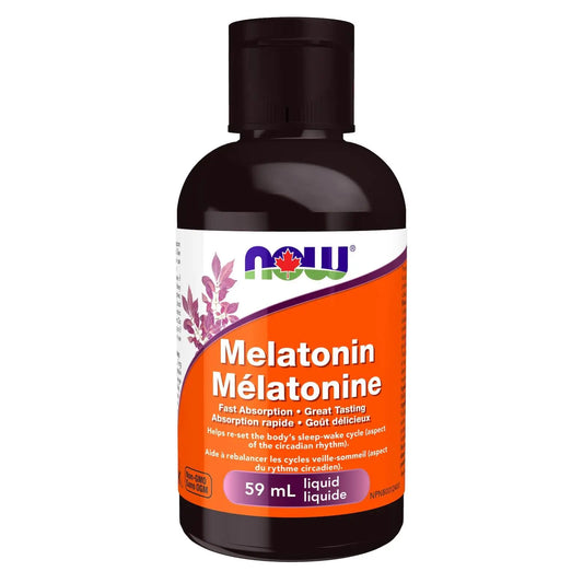 NOW    Melatonin Liquid (3mg / 1mL drop) Vanilla-Citrus 59mL