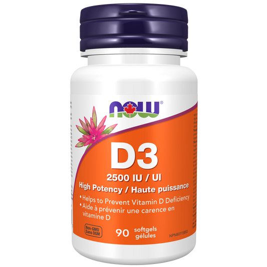 NOW    Vit D-3 2,500 IU 90gel