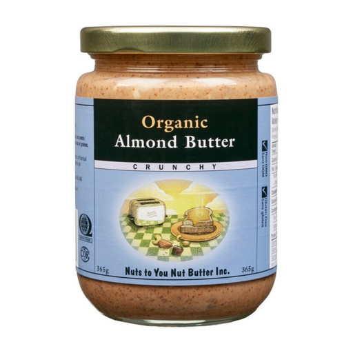 NUTS TO YOU    Org Almond Butter Crunchy 365g