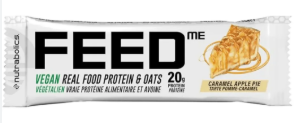 NUTRABOLICS   FEED BAR VEGAN   CARAMEL APPLE PIE   65g - 12/box