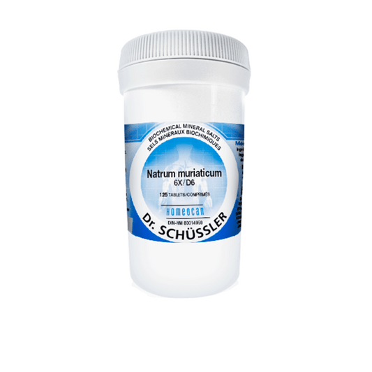 SCHÜSSLER MINERAL TISSUE SALTS N°9 Natrum muriaticum NO.9-125 12X