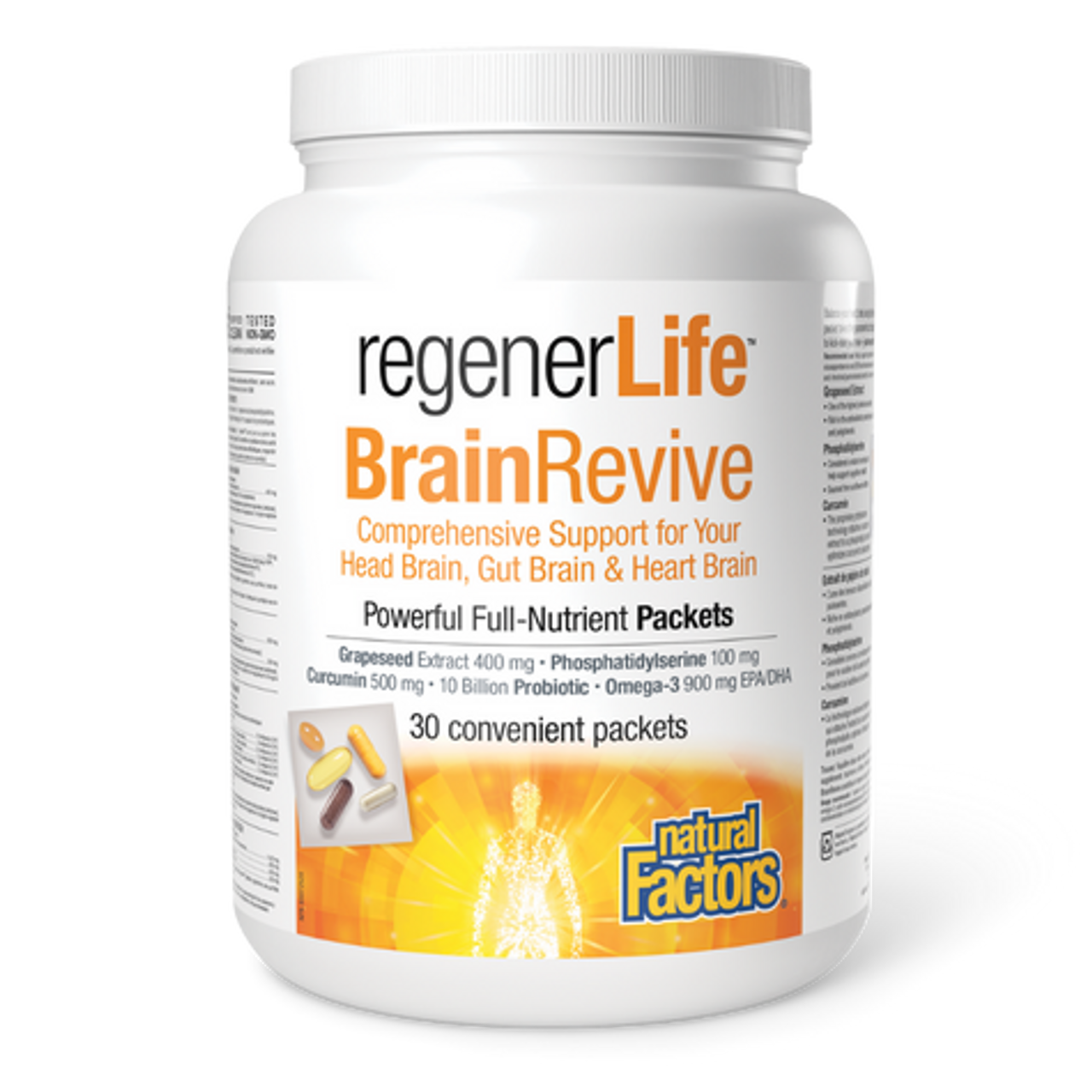 Natural Factors RegenerLife BrainRevive 30 packets