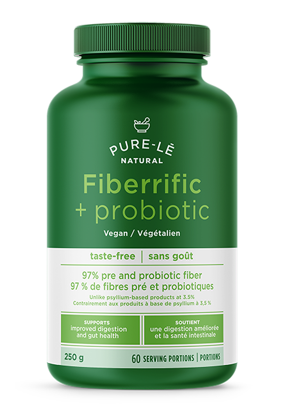 Pure-l?    Pure-l? Natural Fiberrific + Probiotic    Container Size: 250 g    Each