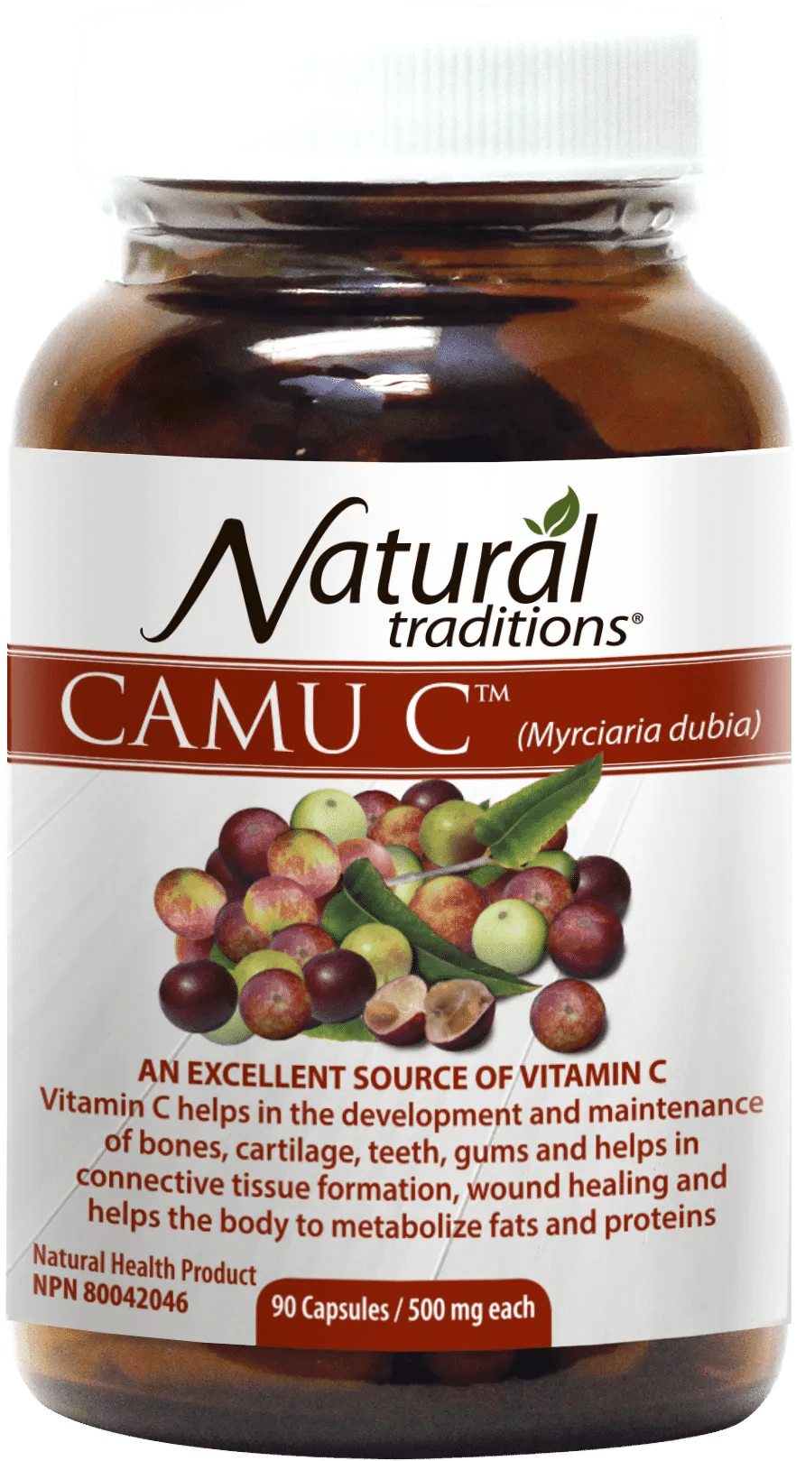 Advantage health    Camu C, 90v caps in glass jar (Natural Traditions)   90vc
