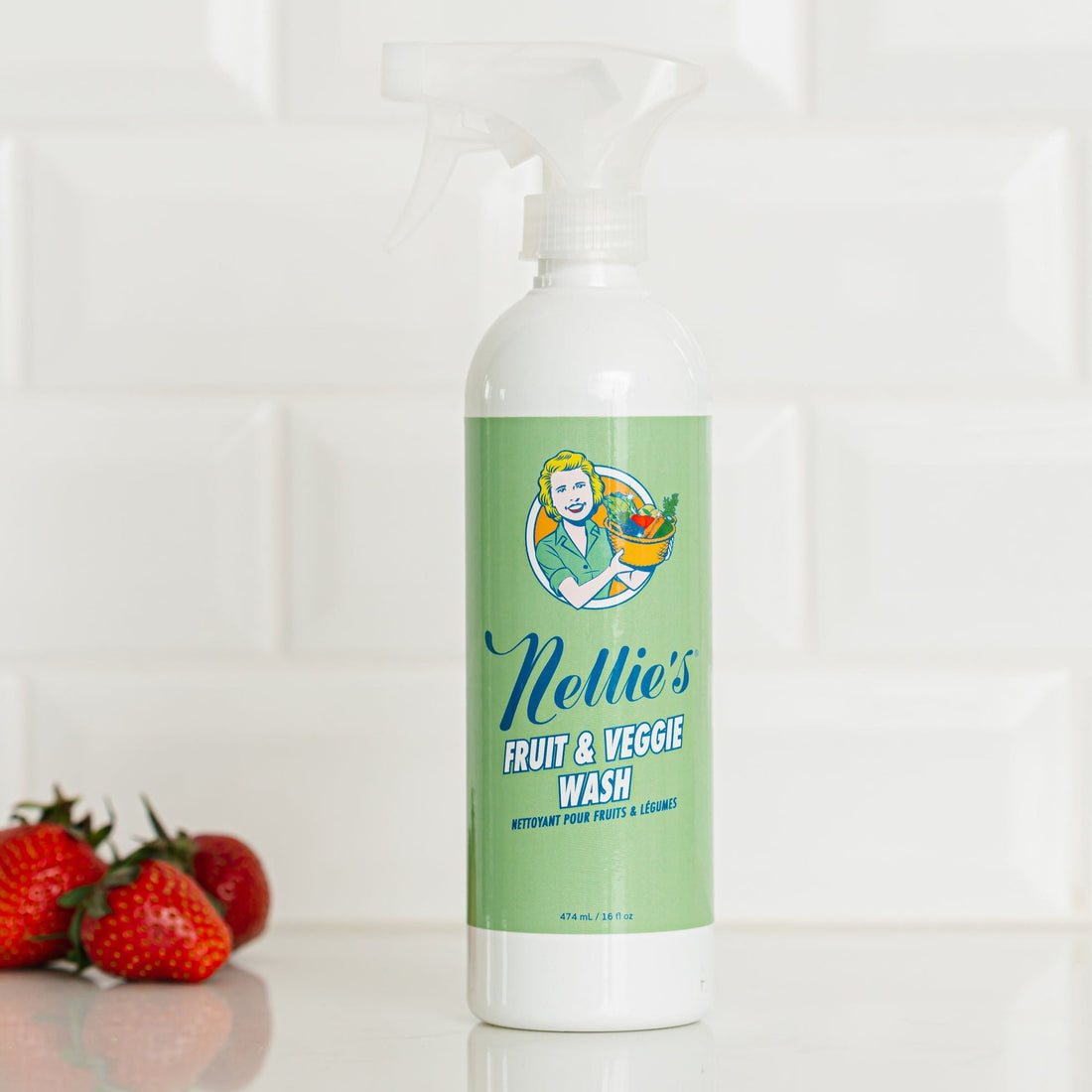 NELLIE'S *   Fruit and Veggie Wash, 474ml