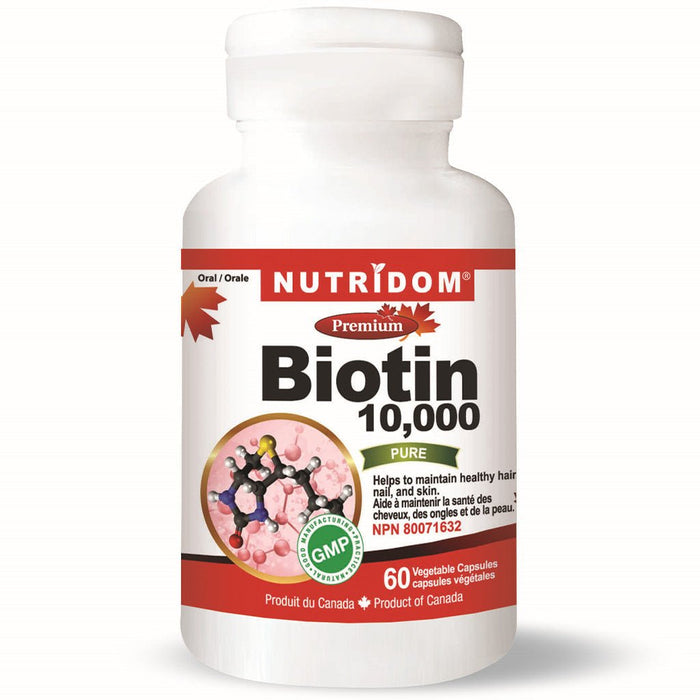 NUTRIDOM®    Biotin 10000 60 Vcaps