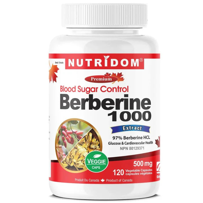 NUTRIDOM®    Berberine 1000 120 Vcaps