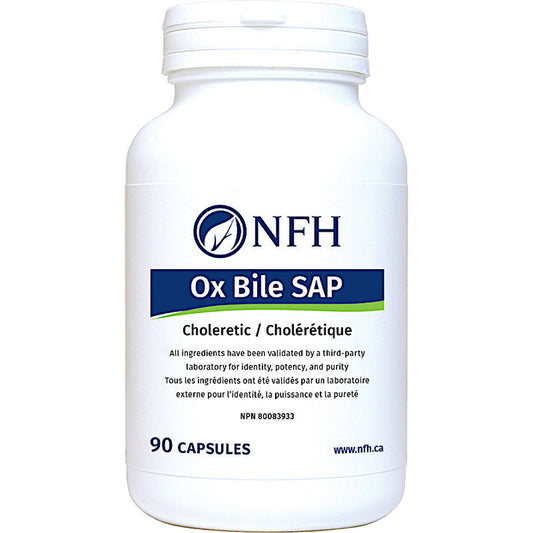 Ox Bile SAP (500 mg ox bile/capsule) 90 capsules -