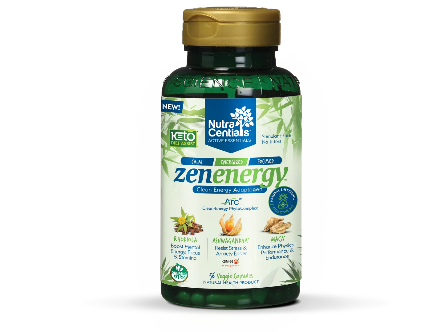 Nuvocare Health Sciences   ZenEnergy with KSM-66 56vcap