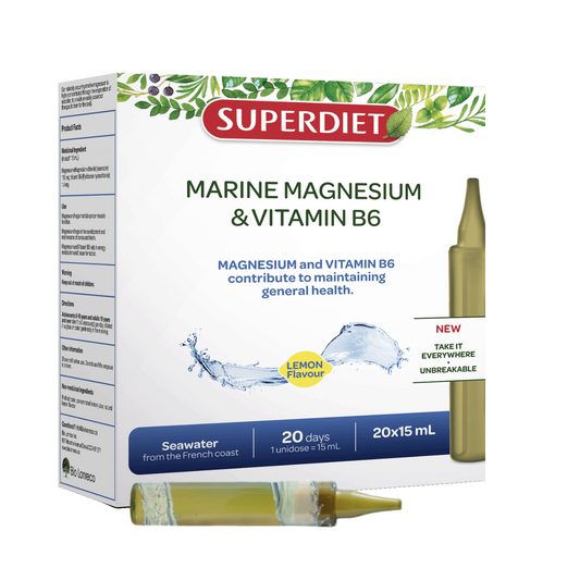 Superdiet - Marine magnesium + B6 (unidose) - 20 x 15 ml