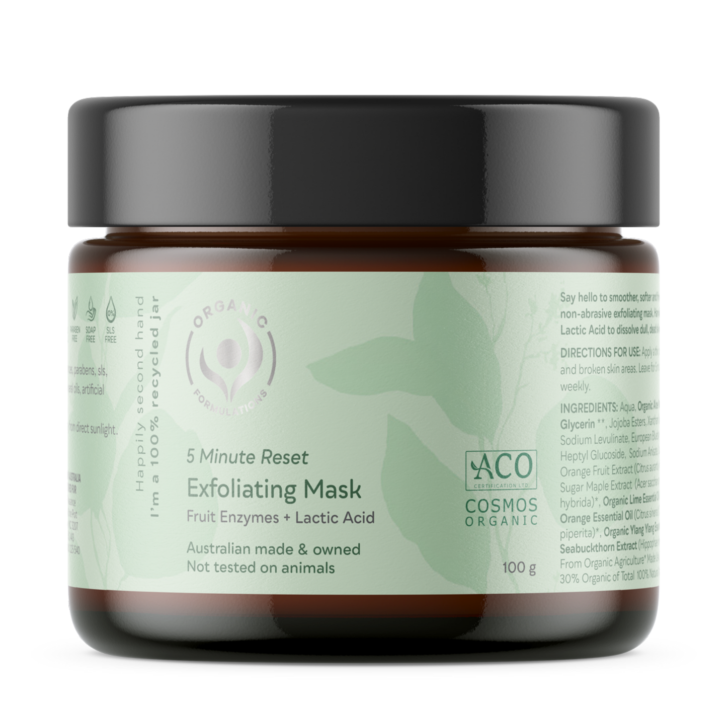 Organic Formulation - 5 Minute Exfolitating Mask
