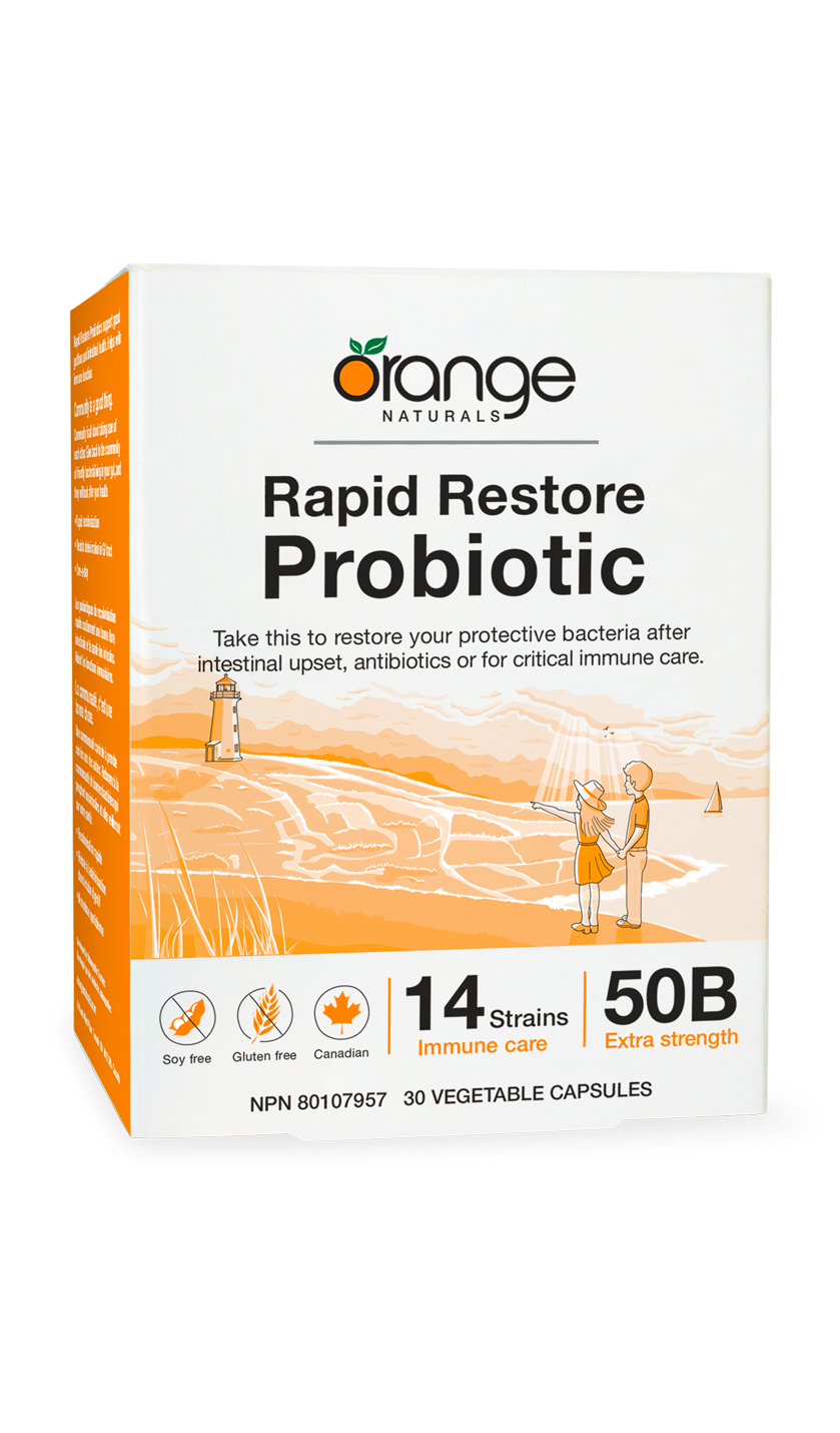 Orange Naturals      Rapid Restore Probiotic 50B      30 v-caps