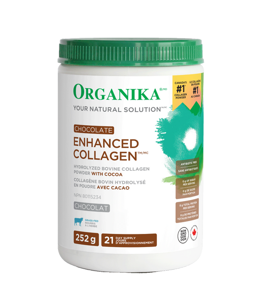 Organika   ENHANCED COLLAGEN CHOCOLATE 252G