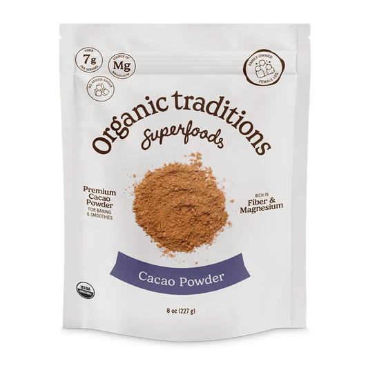 Advantage health - Organic Traditions   Cacao Powder   227g