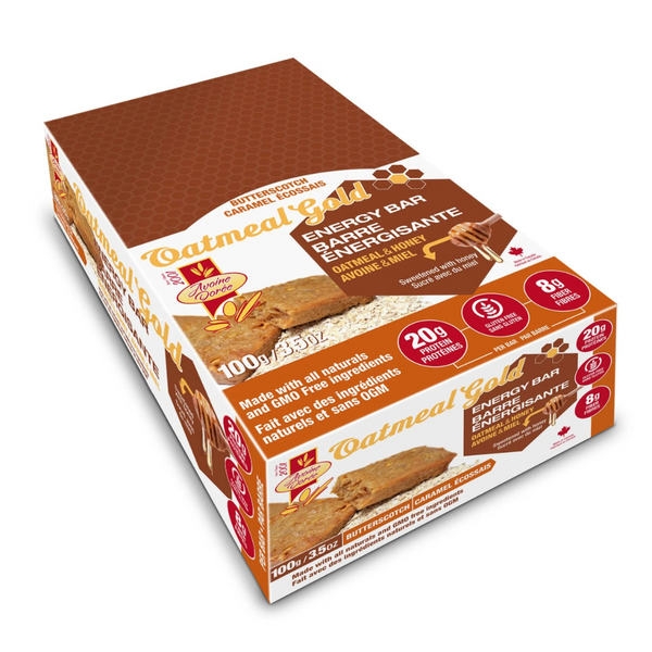 AVOINE DOREE OATMEAL & HONEY ENERGY BAR BUTTERSCOTCH 100g - 12/box