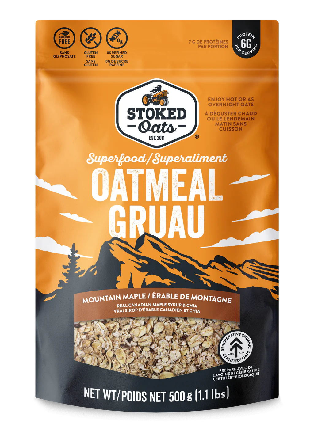 Stoked Oats Blend Mountain Maple 500 g - Case of 8