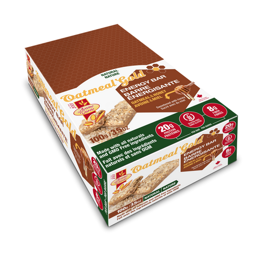 AVOINE DOREE OATMEAL & HONEY ENERGY BAR NATURAL 100g - 12/box